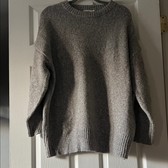 For The Republic Sweaters - For The Republic Gray Crew Neck Sweater